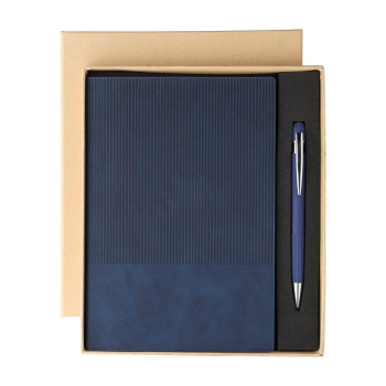 Set taccuino Tarek | Similpelle riciclata | A5 | Con penna