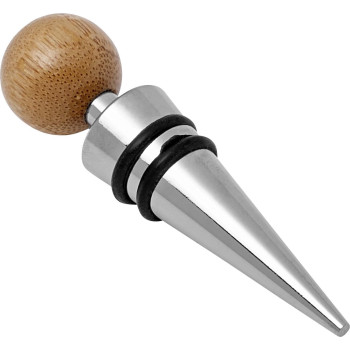 Set vino in bamboo ed acciaio inox Leonie