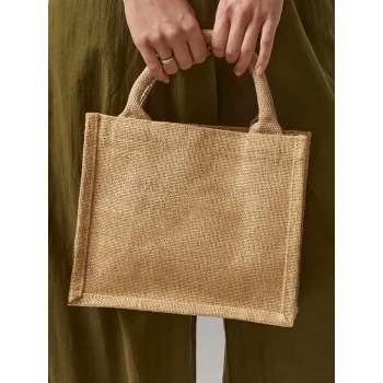Shimmer Jute Mini Gift Bag