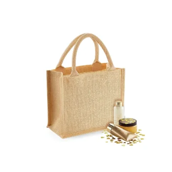 Shimmer Jute Mini Gift Bag