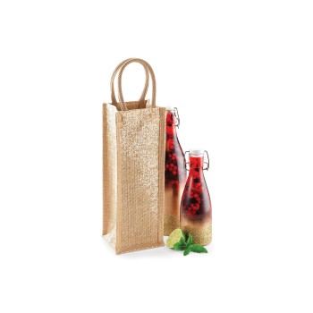 Shimmer JuteBottle Bag 98%L2%M