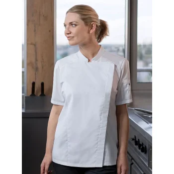 Short-Sleeve Ladies' Chef Jacket Modern-Look