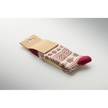 SOC MEDIUM - Coppia di calzini natalizi M