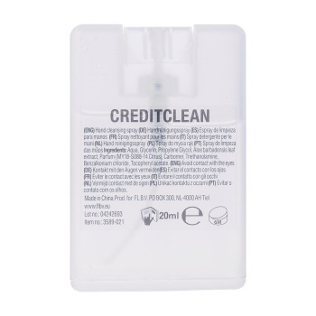 Spray per le mani Creditclean | 20 ml | Senza etanolo