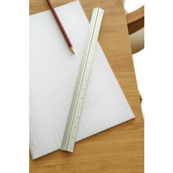Squadra da disegno 30 cm alluminio Tavi