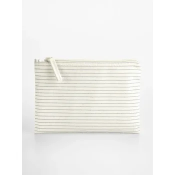 Striped Organic Cotton Accessory Pouch