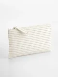 Striped Organic Cotton Accessory Pouch