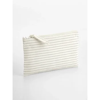 Striped Organic Cotton Accessory Pouch