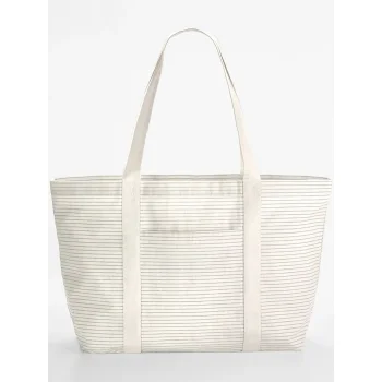 Striped Organic Cotton Shopper