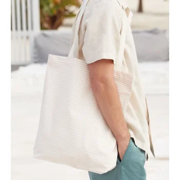 Striped Organic Cotton Tote