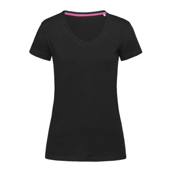 T-SHIRT CLAIRE COLLO V 95%C5%E