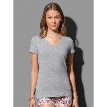 T-SHIRT CLAIRE COLLO V 95%C5%E