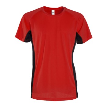 T-shirt m/corte 100% pol. fasc