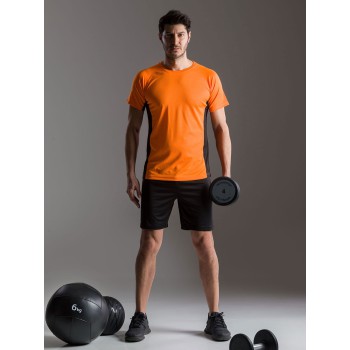 T-shirt m/corte 100% pol. fasc