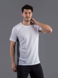 T-shirt m/corte 100% pol. fasc