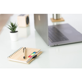 Taccuino effetto bamboo con penna a sfera Niall