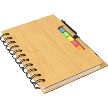 Taccuino effetto bamboo con penna a sfera Niall