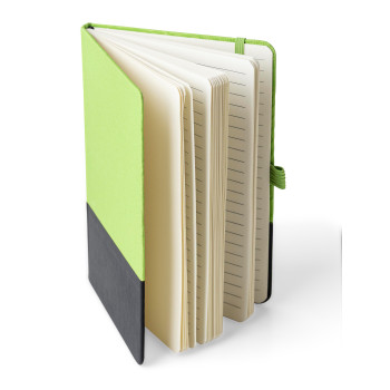 Taccuino formato +/- A5 a righe in poliestere rPET Yuna