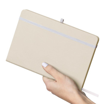 Taccuino formato +/- A5 certificato FSC® in PU riciclato Bloom