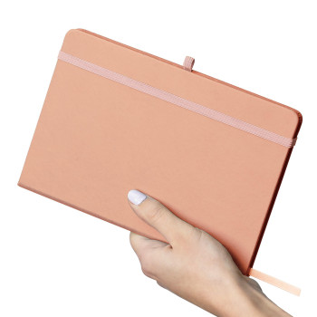 Taccuino formato +/- A5 certificato FSC® in PU riciclato Bloom