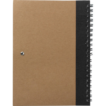 Taccuino Stella | Cartone riciclato | pagine a righe | Penna a sfera