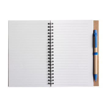 Taccuino Stella | Cartone riciclato | pagine a righe | Penna a sfera