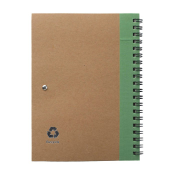 Taccuino Stella | Cartone riciclato | pagine a righe | Penna a sfera