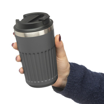 Tazza da viaggio in acciaio inossidabile riciclato Chiara 400 ml