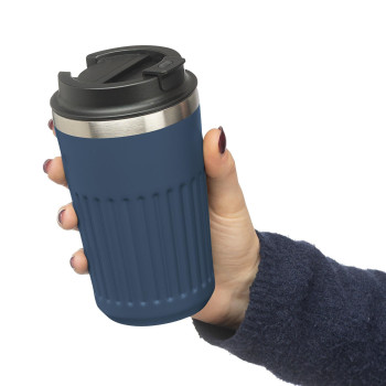 Tazza da viaggio in acciaio inossidabile riciclato Chiara 400 ml
