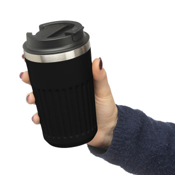 Tazza da viaggio in acciaio inossidabile riciclato Chiara 400 ml