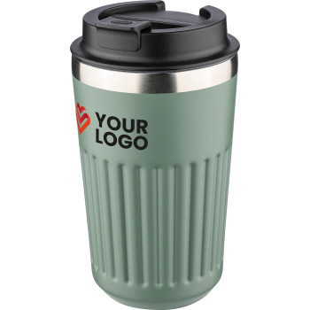 Tazza termica da viaggio in acciaio inox riciclato doppia parete 400 ml Chiara