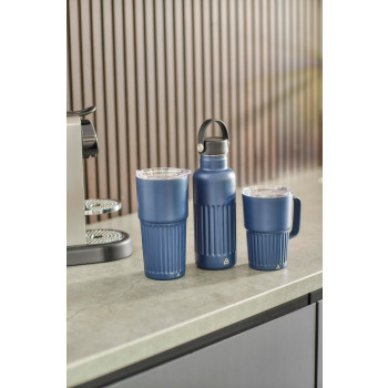 Tazza termica da viaggio in acciaio inox riciclato doppia parete 450 ml Calo