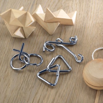 THREENATS - Set rompicapo in metallo