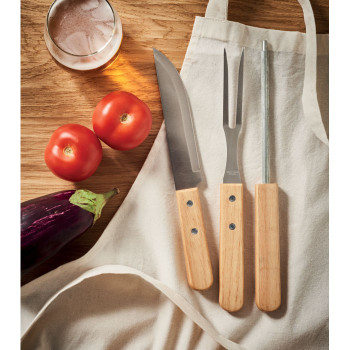 TOOLDERA - Attrezzi da barbecue in acciaio in