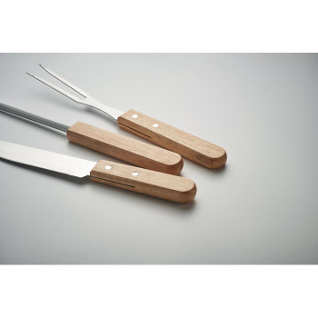 TOOLDERA - Attrezzi da barbecue in acciaio in