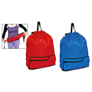 tre in uno: zaino, borsa e marsupio