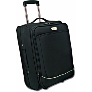 Trolley wrc in twill nylon 640d colore nero con trolley a scomparsa