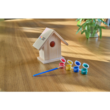Voliera in legno con set da pittura Wesley