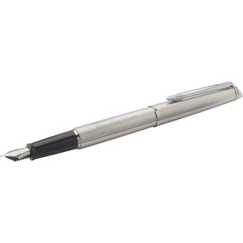 Waterman, penna stilografica Hemisphere in acciaio inox
