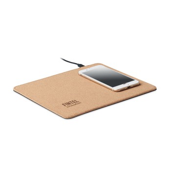 WIRELESS MATTY - Mouse pad in sughero 15W