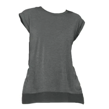 Women's Flowy Muscle Tee with Rolled Cuff
