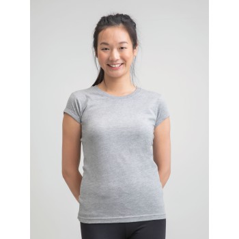 Women's Roll Sleeve T 100%C