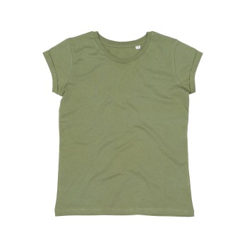 Women's Roll Sleeve T 100%C