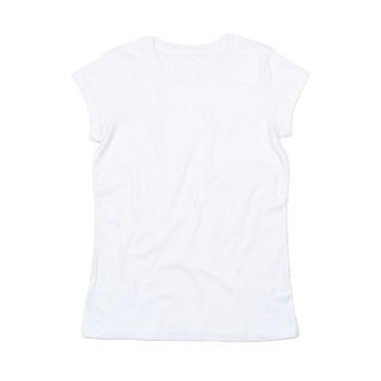 Women's Roll Sleeve T 100%C