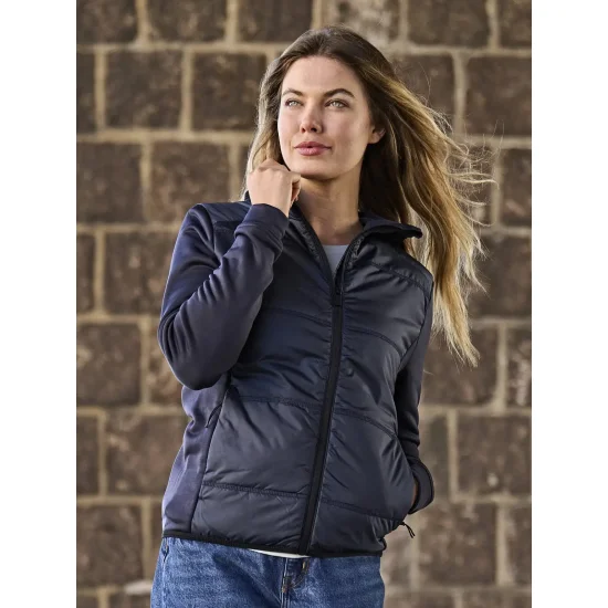 Womens Hybrid-Stretch Hooded Jacket