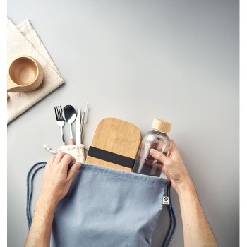 YUKI COLOUR - Borsa con coulisse in cotone or