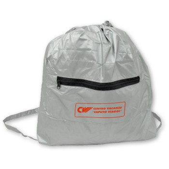 Zainetto  nylon in color silver.