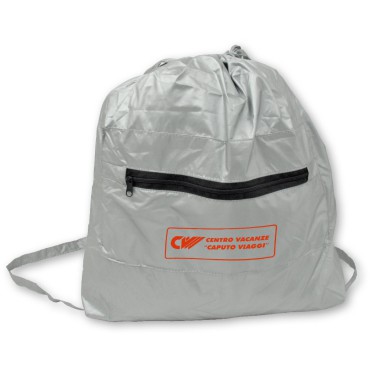 Zainetto  nylon in color silver.