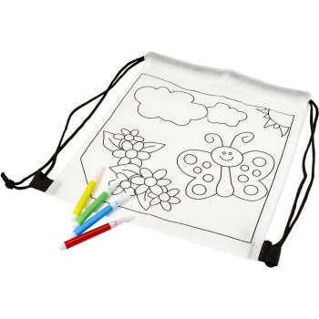 Zaino a sacca da colorare in TNT Santino