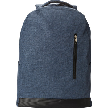 Zaino antitaccheggio in poliestere 600 D rPET Celeste